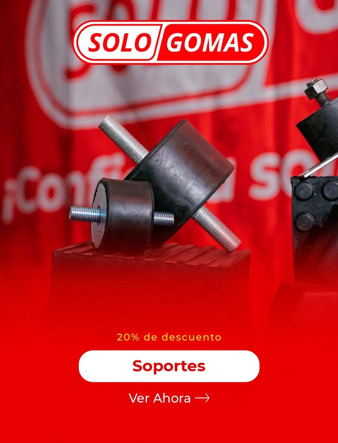 Soportes antivibracion Sologomas